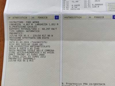 Ford Mondeo Tenuta perfettamente Bianco usata Mirano