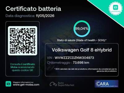 Volkswagen Golf 1.4 tsi ehybrid Style 204cv dsg Grigio usata San Zenone degli Ezzelini