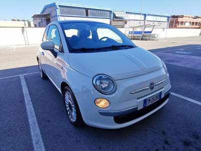 Fiat 500 1.2 Lounge solo km.80000 - 2012 Bianco usata Barletta