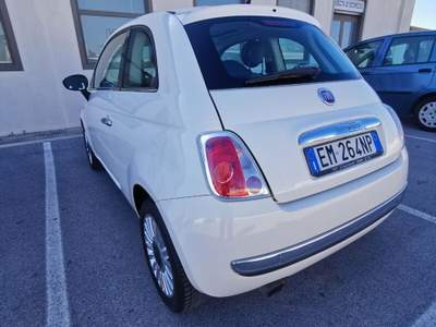 Fiat 500 1.2 Lounge solo km.80000 - 2012 Bianco usata Barletta
