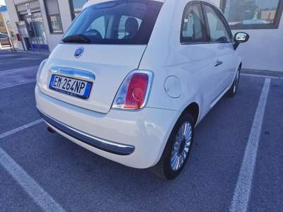 Fiat 500 1.2 Lounge solo km.80000 - 2012 Bianco usata Barletta