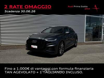 Audi Q8 55 3.0 TFSI E TITRONIC QUATTRO SPORT Argento usata San Fior