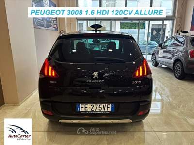 Peugeot 3008 1.6 DIESEL**TETTO**COME NUOVA Nero usata Gravina in Puglia