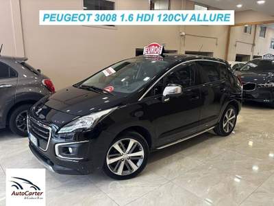 Peugeot 3008 1.6 DIESEL**TETTO**COME NUOVA Nero usata Gravina in Puglia