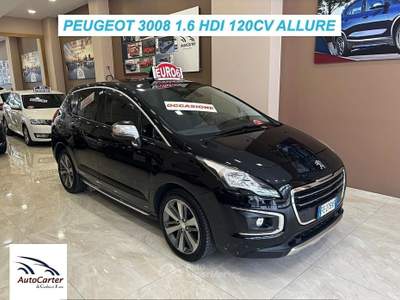 Peugeot 3008 1.6 DIESEL**TETTO**COME NUOVA Nero usata Gravina in Puglia