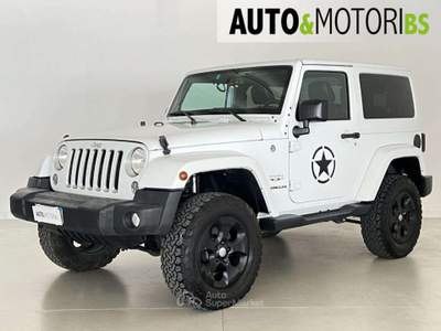 Jeep Wrangler 2.8 CRD DPF Sahara Auto *GANCIO TRAINO* Bianco usata Concesio