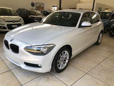 BMW Serie 1 114i 114 i 5p. Sport Bianco usata Roma