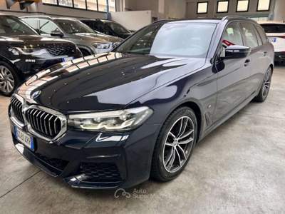 BMW Serie 5 518d 518 d 48V Touring Msport Blu/Azzurro usata Parma