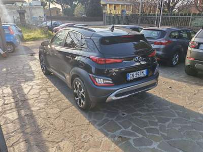 Hyundai Kona Kona I 2021 1.0 t-gdi 48V NLine 2wd 120cv imt Nero usata Albano Laziale