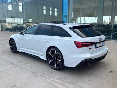 Audi RS 6 RS6 Avant 4.0 TFSI V8 quattro tiptronic - possibilità noleggio no scoring Bianco usata Gela