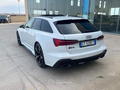 Audi RS 6 RS6 Avant 4.0 TFSI V8 quattro tiptronic - possibilità noleggio no scoring Bianco usata Gela