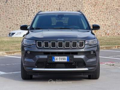 Jeep Compass 190CV 4XE LIMITED+PHEV+18''+RCAM+2PDC+PELLE Grigio usata Civitavecchia