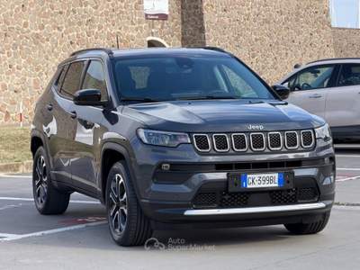 Jeep Compass 190CV 4XE LIMITED+PHEV+18''+RCAM+2PDC+PELLE Grigio usata Civitavecchia