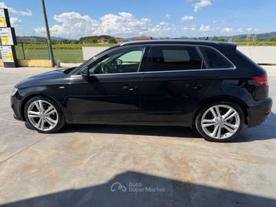 Audi A3 AUDI A3 S-LINE INTERNO / ESTERNO S-TRONIC UNICO PROPRIETARIO Nero usata Telese Terme