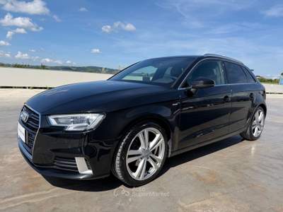 Audi A3 AUDI A3 S-LINE INTERNO / ESTERNO S-TRONIC UNICO PROPRIETARIO Nero usata Telese Terme