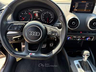 Audi A3 AUDI A3 S-LINE INTERNO / ESTERNO S-TRONIC UNICO PROPRIETARIO Nero usata Telese Terme