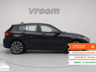 BMW Serie 1 118i 118i 5p. Advantage Nero usata Livorno