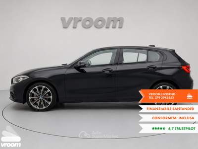 BMW Serie 1 118i 118i 5p. Advantage Nero usata Livorno