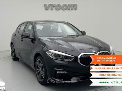 BMW Serie 1 118i 118i 5p. Advantage Nero usata Livorno