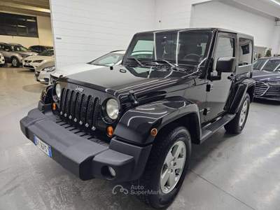 Jeep Wrangler 2.8 crd Sahara AUTOMATICO /4X4  MARCE RIDOTTE Nero usata Martinengo