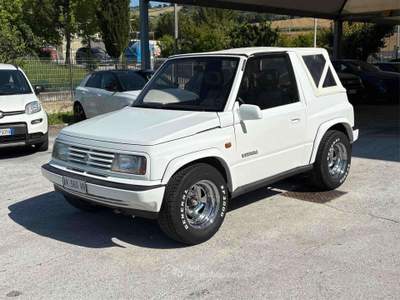 Suzuki Vitara Cabrio 1.6 JLX P.Pack-VEICOLO STORICO-CERCHI OMOLOGATI- Bianco usata Osimo