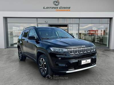 Jeep Compass 1.6 mjt Limited 2wd 130cv CON TELECAMERA E CARPLAY Nero usata Latina