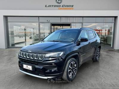 Jeep Compass 1.6 mjt Limited 2wd 130cv CON TELECAMERA E CARPLAY Nero usata Latina