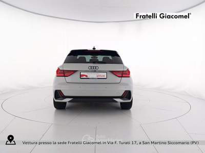 Audi A1 sportback 30 1.0 tfsi identity black 116cv s-tronic Argento usata San Martino Siccomario