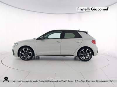 Audi A1 sportback 30 1.0 tfsi identity black 116cv s-tronic Argento usata San Martino Siccomario