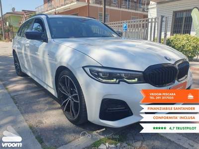BMW Serie 3 320d 320d 48V Touring Msport Bianco usata Pescara