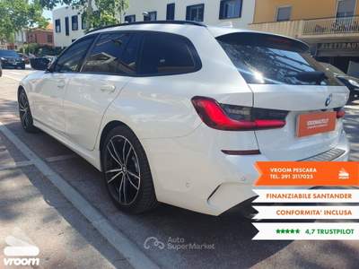 BMW Serie 3 320d 320d 48V Touring Msport Bianco usata Pescara
