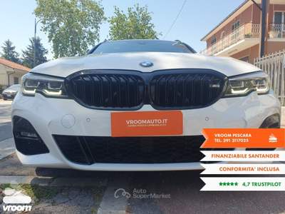 BMW Serie 3 320d 320d 48V Touring Msport Bianco usata Pescara