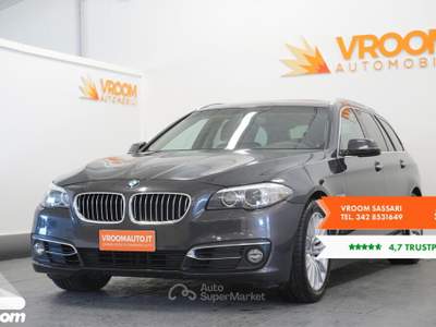 BMW Serie 5 525d 525d Touring Luxury Grigio usata Chilivani