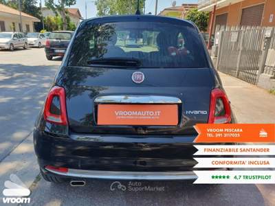 Fiat 500 500 1.0 Hybrid Dolcevita Nero usata Pescara