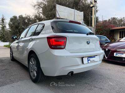 BMW Serie 1 118d 118d 5p. Sport,Climatronic bizona,Xeno+Led,cerchi in lega,sensori di parcheggio,ecc. Bianco usata San Michele Salentino