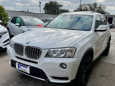 BMW X3 xDrive 30d,TETTO PANORAMICO APRIBILE,pelle Bordeaux,Xeno+Led,Bluetooth,ecc. Bianco usata San Michele Salentino