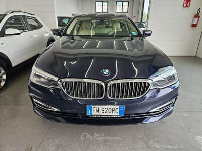 BMW Serie 5 520 520 Touring xdrive Luxury 190cv auto Blu/Azzurro usata Martinengo