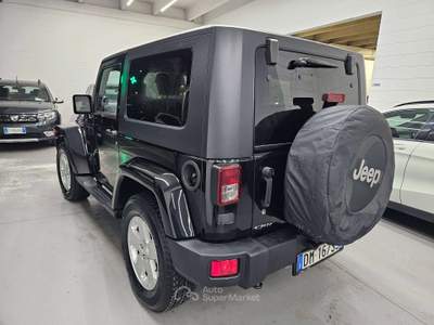 Jeep Wrangler 2.8 crd Sahara AUTOMATICO /4X4  MARCE RIDOTTE Nero usata Martinengo