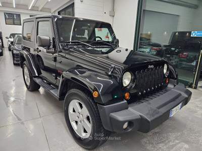 Jeep Wrangler 2.8 crd Sahara AUTOMATICO /4X4  MARCE RIDOTTE Nero usata Martinengo