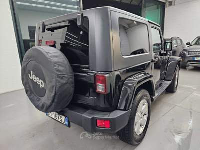 Jeep Wrangler 2.8 crd Sahara AUTOMATICO /4X4  MARCE RIDOTTE Nero usata Martinengo