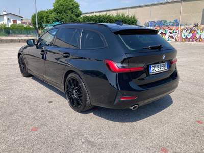 BMW Serie 3 318d 318 318d 48V Touring Nero usata Maserà di Padova