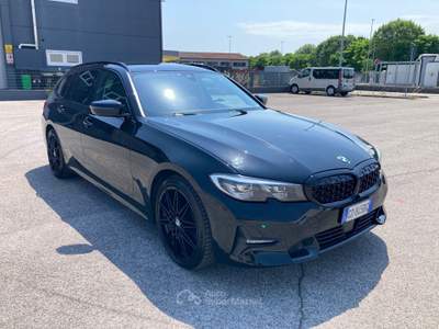 BMW Serie 3 318d 318 318d 48V Touring Nero usata Maserà di Padova