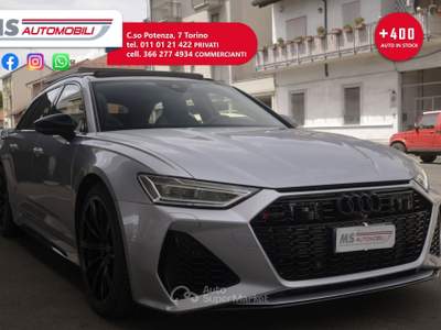 Audi A7 AUDI A6 RS6 AVANT 4.0 TFSI V8 QUATTRO TITRONIC ANNO 2022 Argento usata Torino