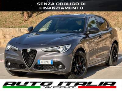 Alfa Romeo Stelvio 210CV Q4 VELOCE TI+PELLE ALCANTARA+PACK BLACK Grigio usata Civitavecchia