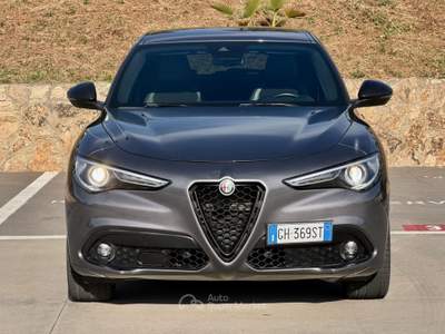 Alfa Romeo Stelvio 210CV Q4 VELOCE TI+PELLE ALCANTARA+PACK BLACK Grigio usata Civitavecchia