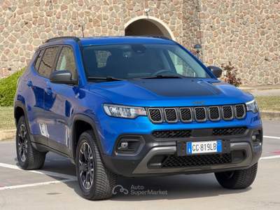 Jeep Compass 240CV PHEV 4XE TRAILHAWK+VIRTUAL+RCAM+2PDC Blu/Azzurro usata Civitavecchia