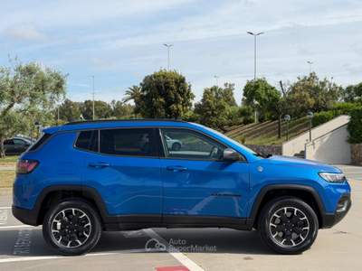 Jeep Compass 240CV PHEV 4XE TRAILHAWK+VIRTUAL+RCAM+2PDC Blu/Azzurro usata Civitavecchia