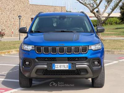 Jeep Compass 240CV PHEV 4XE TRAILHAWK+VIRTUAL+RCAM+2PDC Blu/Azzurro usata Civitavecchia