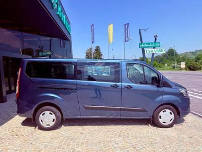 Ford Transit Custom PASSO LUNGO - 9 POSTI - KM 75.000 - PIU' IVA Blu/Azzurro usata Castagnole delle Lanze