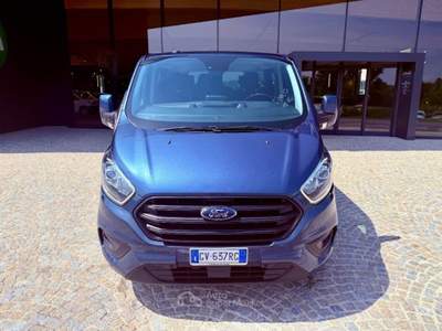 Ford Transit Custom PASSO LUNGO - 9 POSTI - KM 75.000 - PIU' IVA Blu/Azzurro usata Castagnole delle Lanze